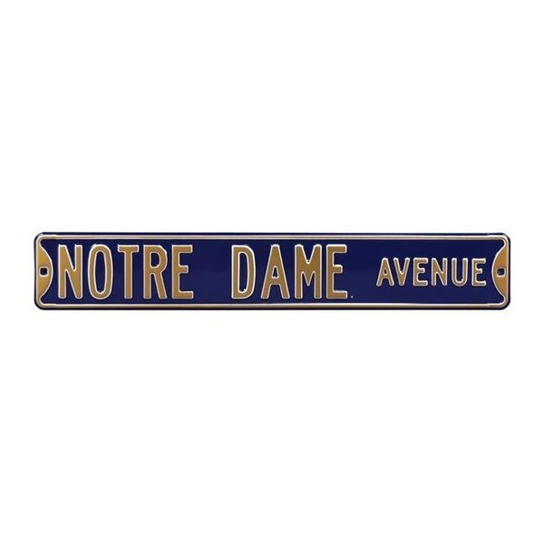 Authentic Street Signs Authentic Street Signs 70017 Notre Dame Avenue Navy Street Sign 70017